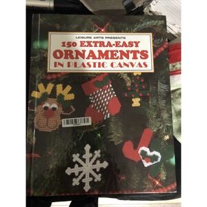 Plastic Canvas Craft Books - Lot Of 6 - Basically Brand New With A Carry Bag